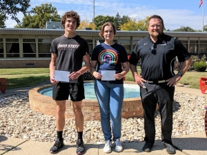 OHHS seniors Stella Burnett and Daniel Miller are Commended Students